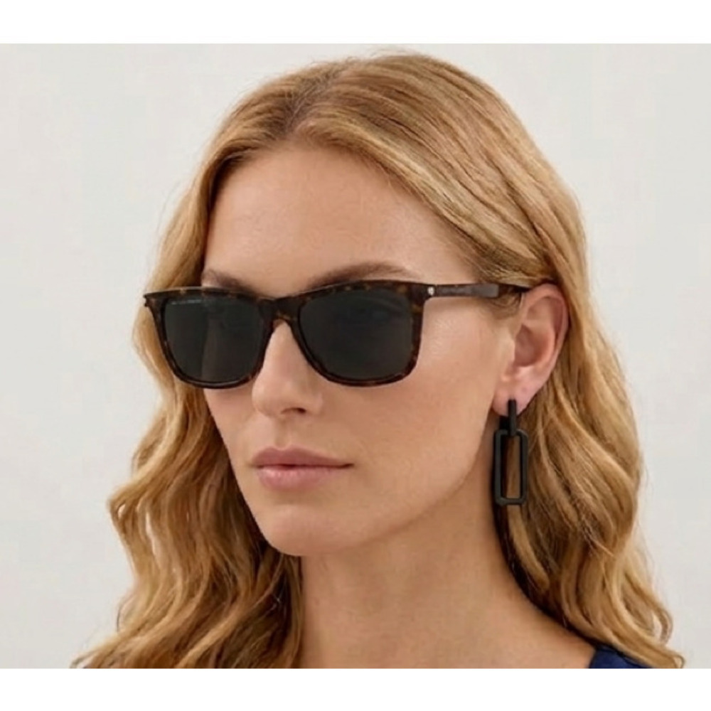 Yves Saint Laurent SL-895 Sunglasses Havana Grey Acetate Square